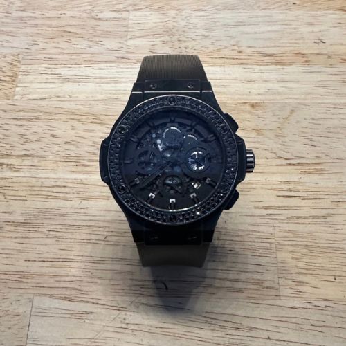 ウブロ ビックバン HUBLOT アエロバン オールブラックダイヤ 311 CI 1110 RX 1100