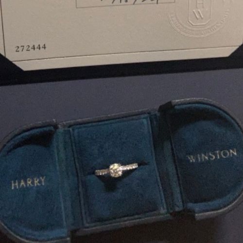 ハリーウィンストン ブリリアント ラブ ダイヤ リング Pt950　0.55ct