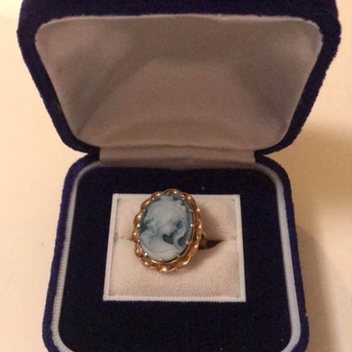 18金カメオリング