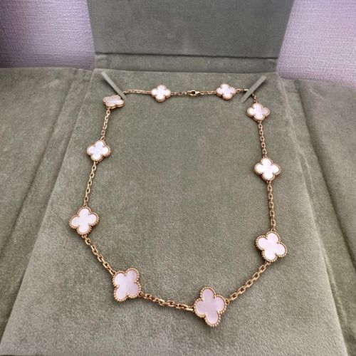 ヴァンクリーフ＆アーペル ヴィンテージアルハンブラ 10モチーフ ネックレス Y