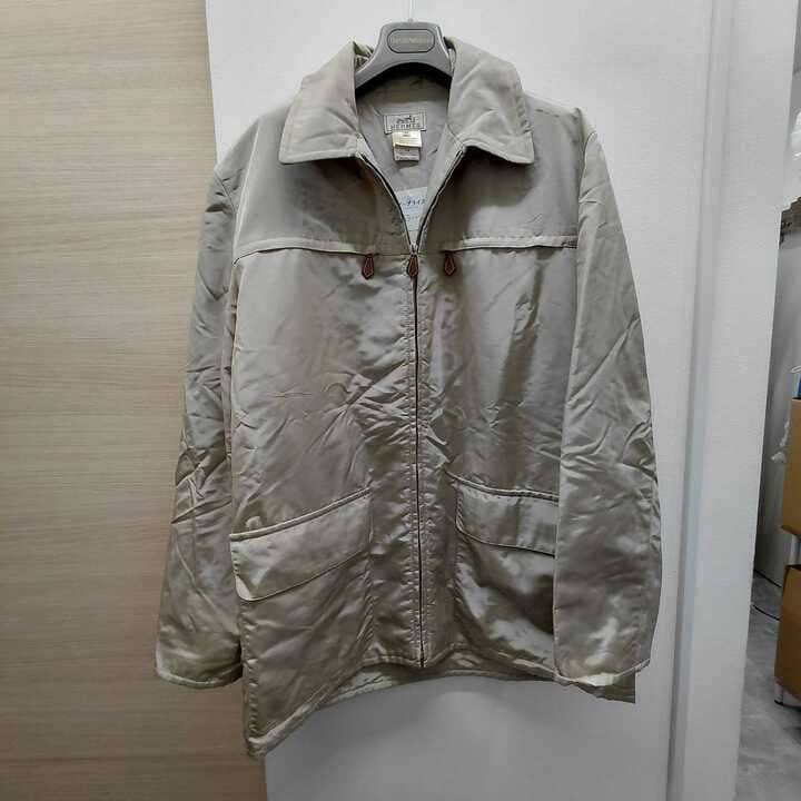 エルメス ブルゾン ベージュ ジップアップ