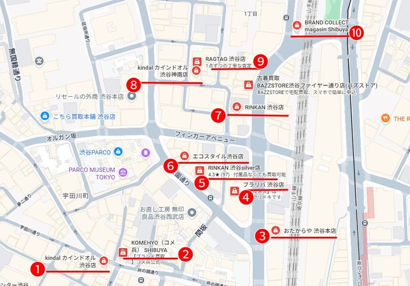 タワーレコード渋谷店周辺