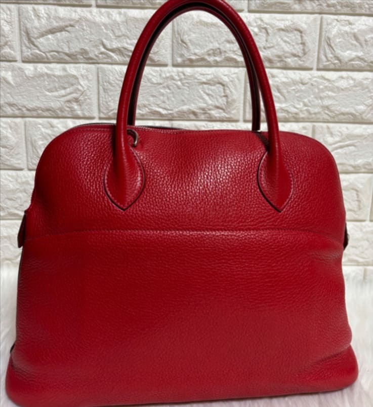 エルメス ボリード35 トリヨンクレマンス ルージュカザック □Q刻印