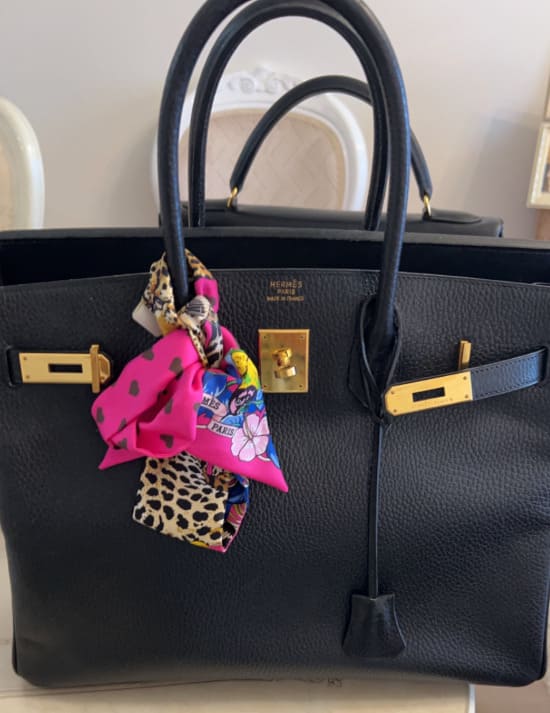 エルメスバーキンアルデンヌ黒35金色金具A刻印1997年