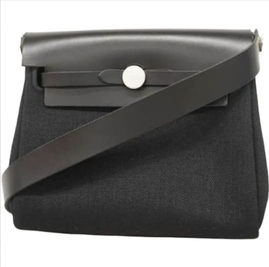エルメス エールバッグジップミニ キャンバス K刻印 シルバー金具
