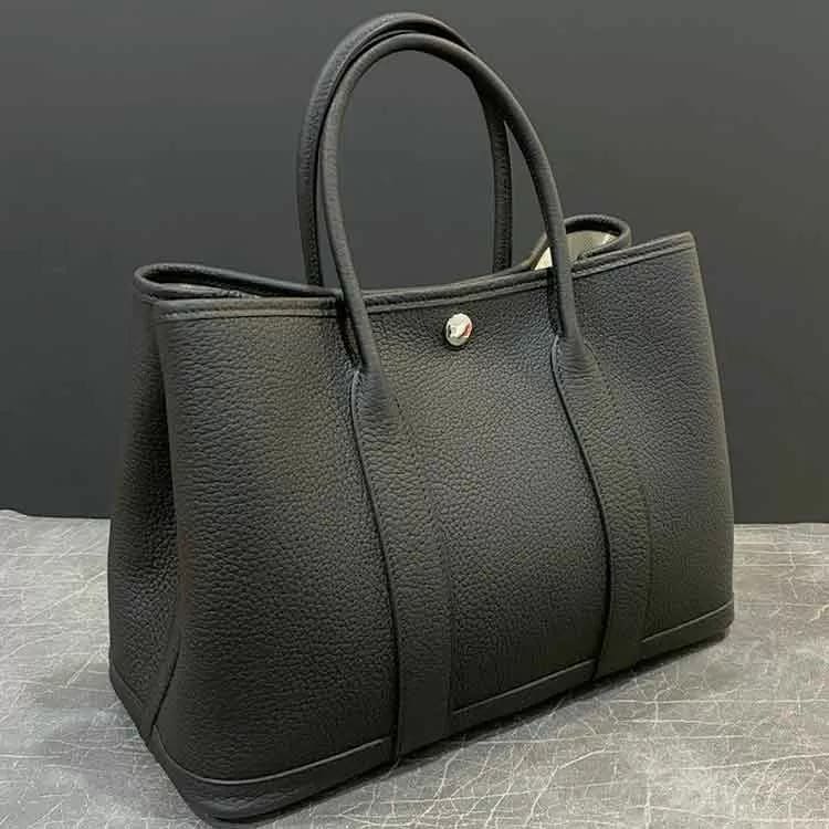 エルメス ガーデンパーティTPM ブラック ネゴンダ シルバー金具 G刻印