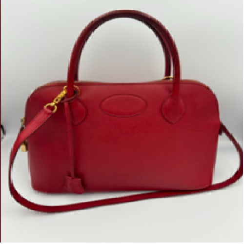 エルメス ボリード31 □A刻印 ルージュヴィフ