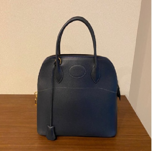エルメス ボリード 31 インディゴ クシュベル ゴールド金具 ▢A刻印