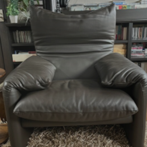 カッシーナ　マラルンガソファー1人用　ダークブラウン