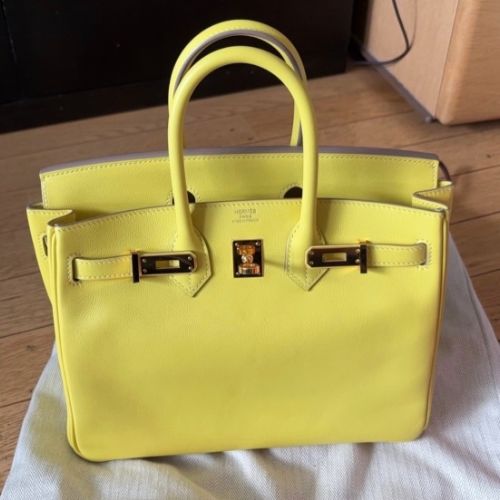 バーキン25ライムゴールド金具