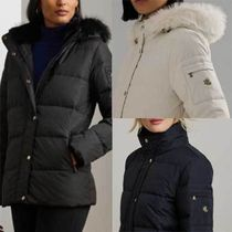 フード付 キルティングコート