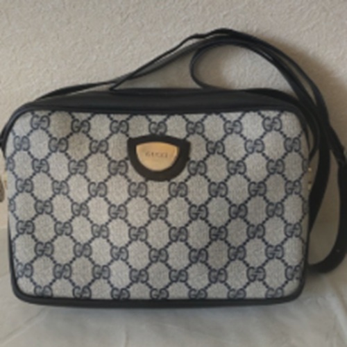 オールドグッチ　ショルダー　ネイビー