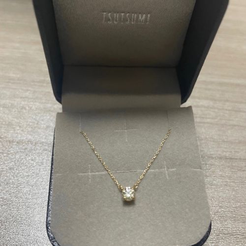 K18イエローゴールドダイヤモンドネックレス