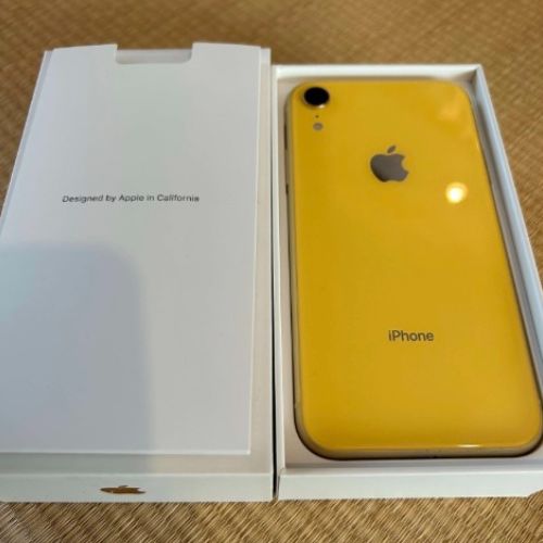 MT0Q2J/A　iphone XR,　Yellow,　128GB