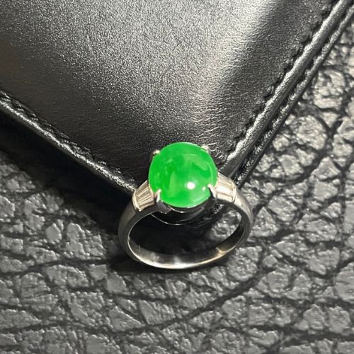 pt900翡翠リング