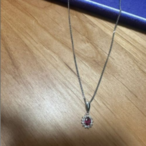 ルビーダイヤモンドプラチナネックレス