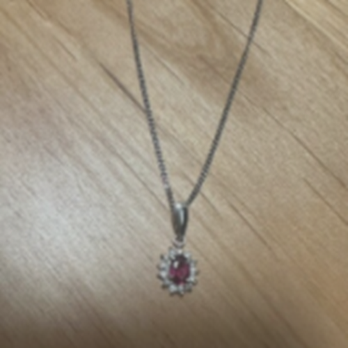 ルビーダイヤモンドプラチナネックレス