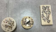芝山象嵌 小品3点