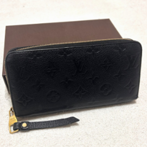 アンプラント　ジッピーウォレット　長財布　黒