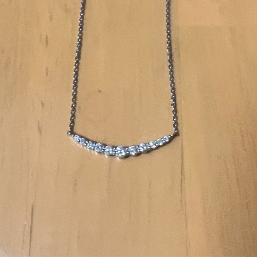 4°C プラチナダイヤネックレス