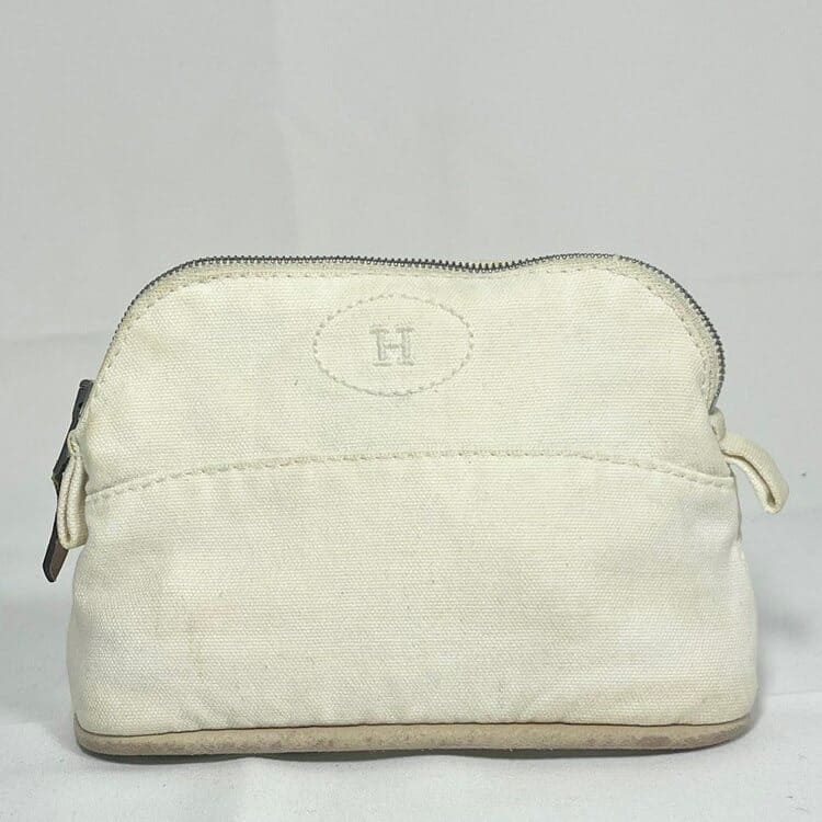 HERMES　エルメス　ボリードポーチ20　ホワイト　アイボリー