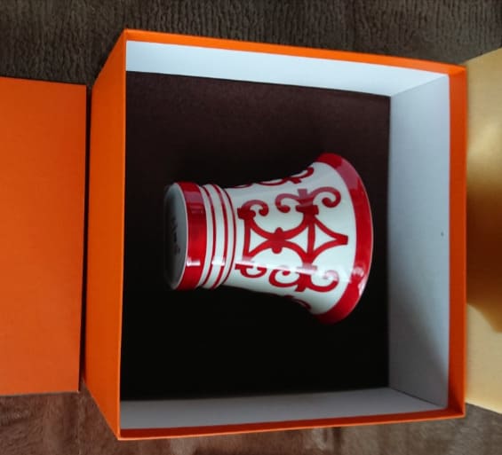 エルメス　ガダルヴィール　レッド　花瓶