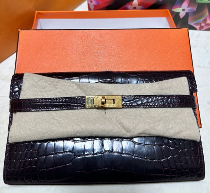 エルメス　ケリーウォレット アリゲーター