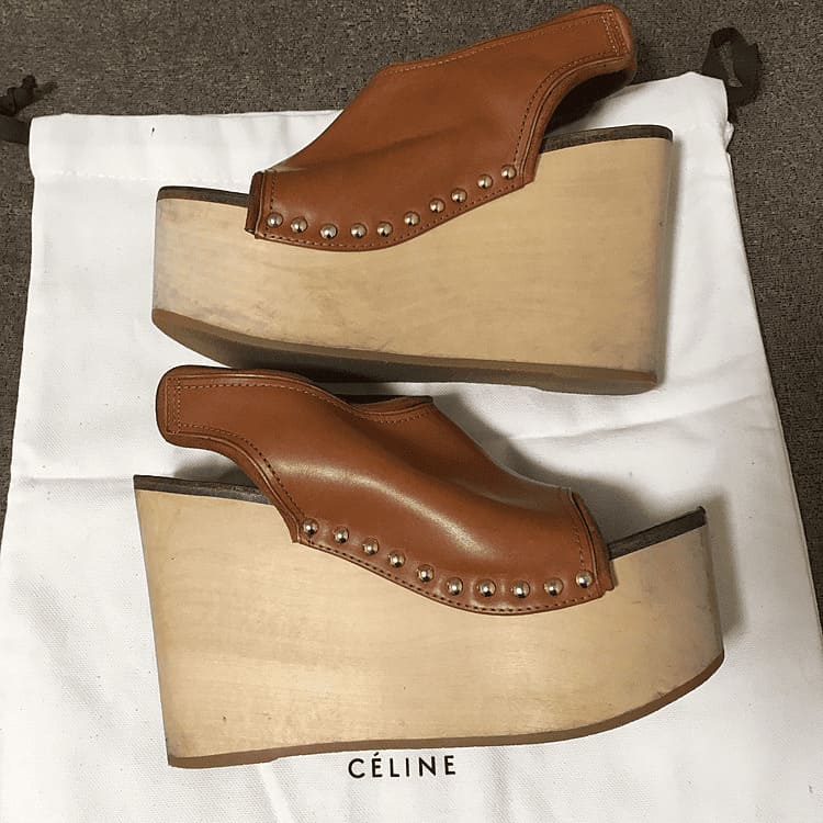 セリーヌウェッジウッドサンダル