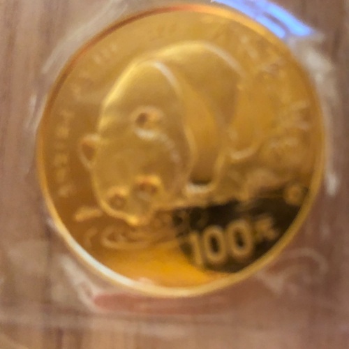 パンダ金貨1986.100元
