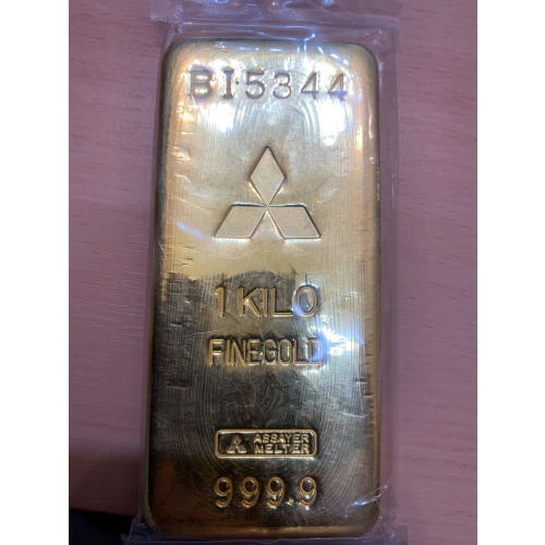 三菱マテリアル　金1キロインゴッド　BI・5344の画像