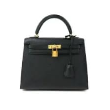 エルメス KELLY 25cm 038416CC エプソン BLACK ゴールド金具 K刻印