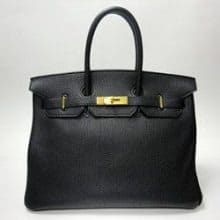 エルメス バーキン25 黒 ブラック トゴ Y刻印 Sランク
