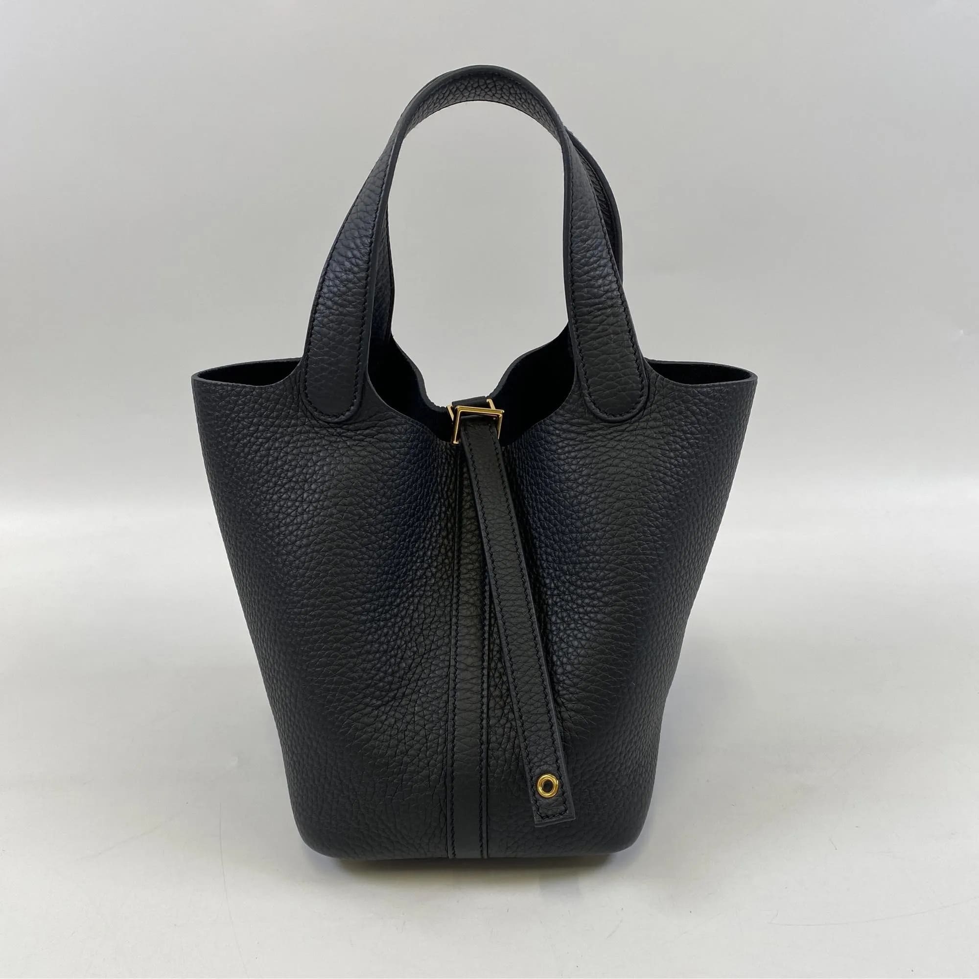 エルメス ピコタンロックPM 黒 トリヨンクレマンス GD金具 K刻印