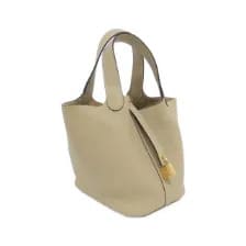 エルメス PICOTIN LOCK PM 056289CC トリヨンクレマンス ETOUPE ゴールド金具 K刻印