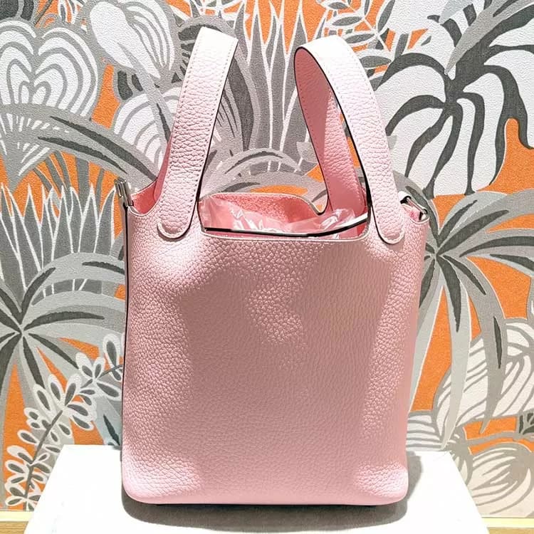 エルメス ピコタンロックPM ローズサクラ トリヨンクレマンス シルバー金具 K刻印