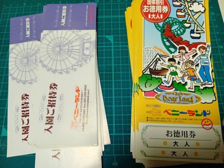ベニーランド入園券