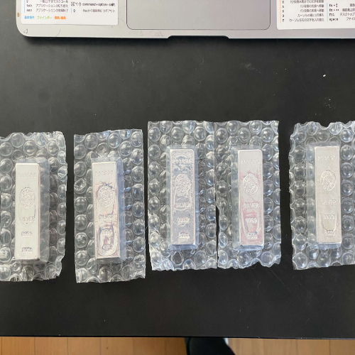 銀インゴット 5個