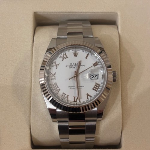 デイトジャスト 41ミリ オイスタースチール&ホワイトゴールド