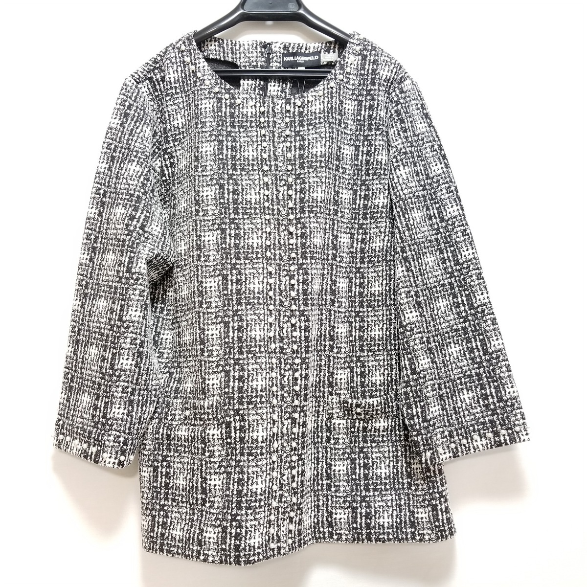 チュニック 黒×白