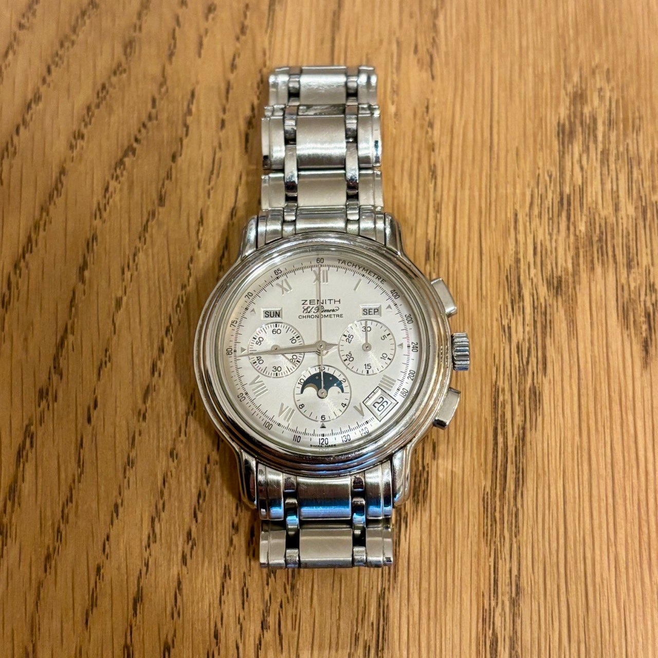 クロノマスター エルプリメロ ムーンフェイズ クロノグラフ