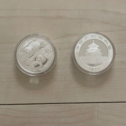 中国　パンダ銀貨