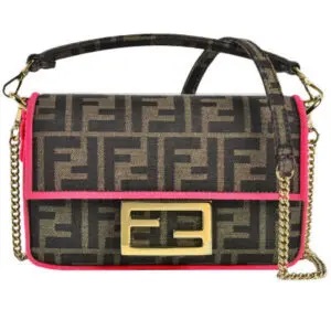 ミニ バゲット チェーンショルダー ジャガードファブリック ズッカ柄