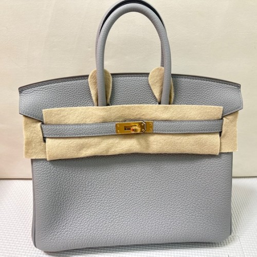 バーキン25 ブルーサフィール トゴ ゴールド金具