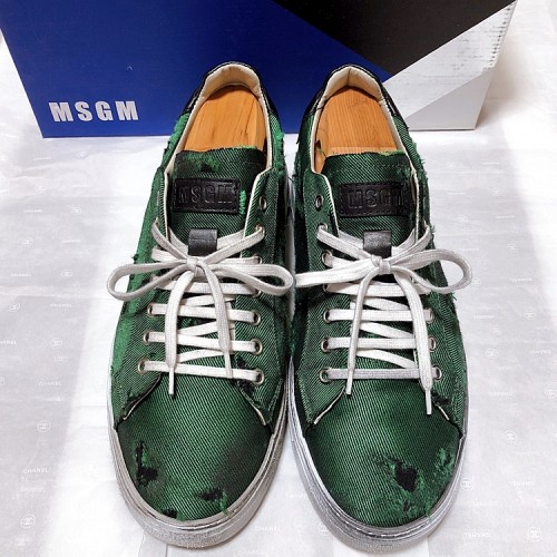 MSGM ダメージ加工 スニーカー