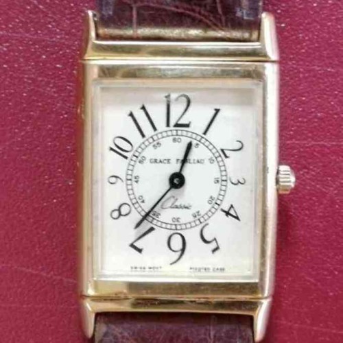 グレースファブリオ 腕時計 白 クォーツ