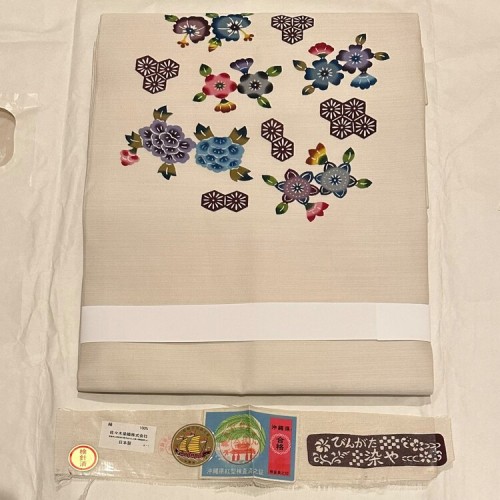 琉球紅型 名古屋帯