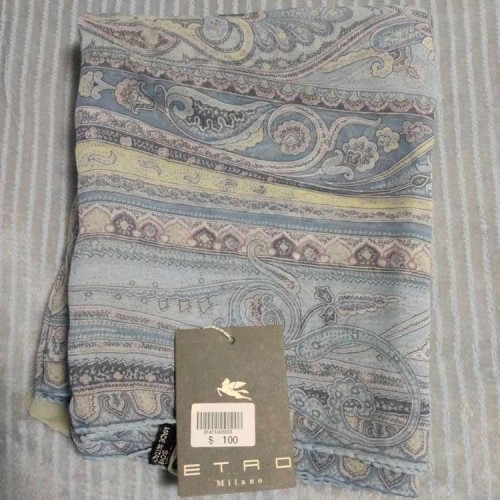 エトロ スカーフ ストール ショール シルク100％ イタリア製
