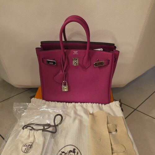 バーキンドゴ25 シルバー金具 ピンク