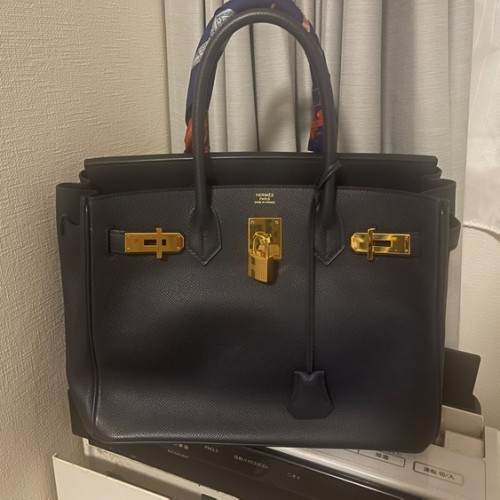 エルメス バーキン30 ネイビー トゴ