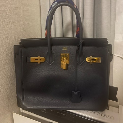 エルメス バーキン30 ネイビー トゴ